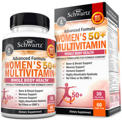 Daily multivitamin for women 50+ in a 60-capsule bottle