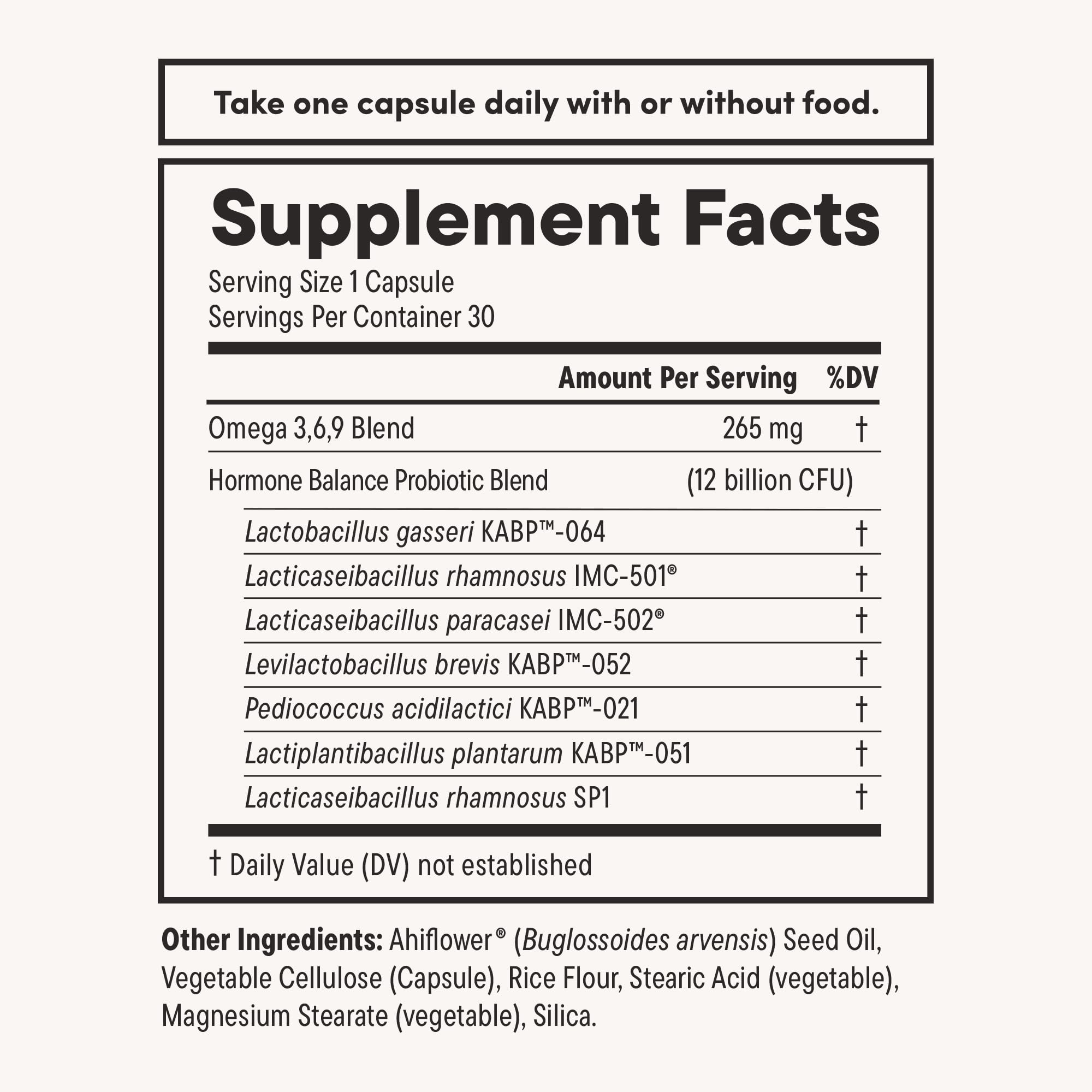 USA-made, vegan, gluten-free, non-GMO probiotic capsules