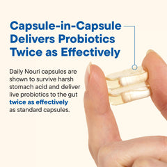 Lifestyle shot with active adults and probiotic supplement