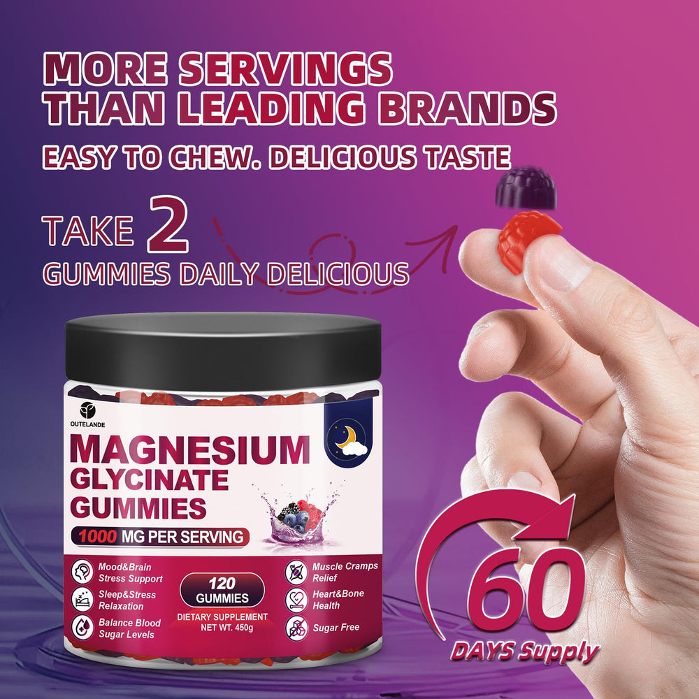 Graphic showing daily usage instructions for three gummies