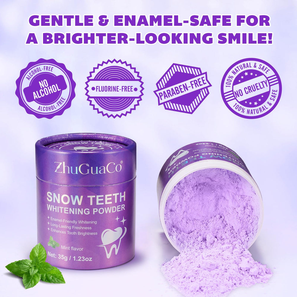 Daily use guidance for whitening powder brushing