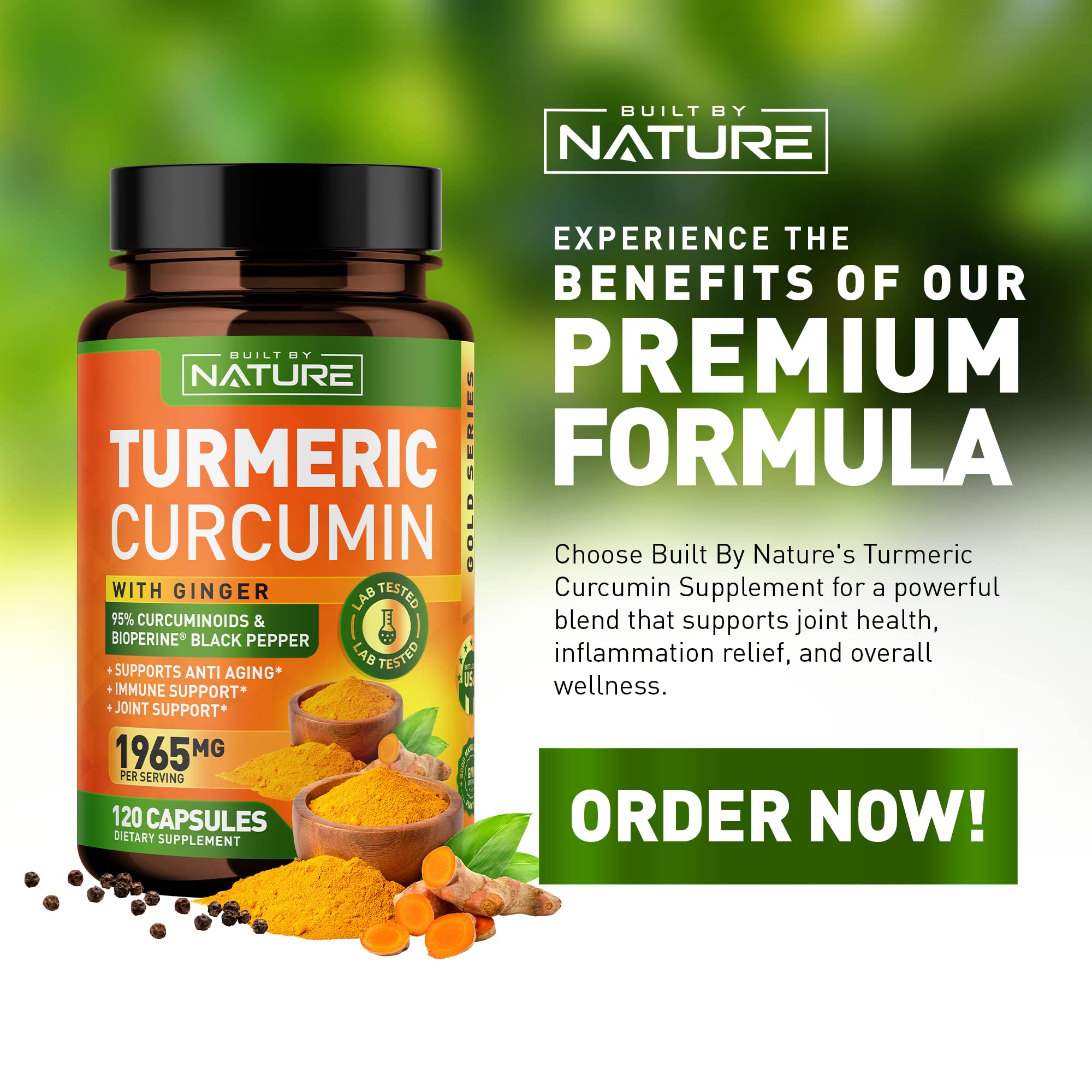 Daily-use herbal supplement for joint health and antioxidant support