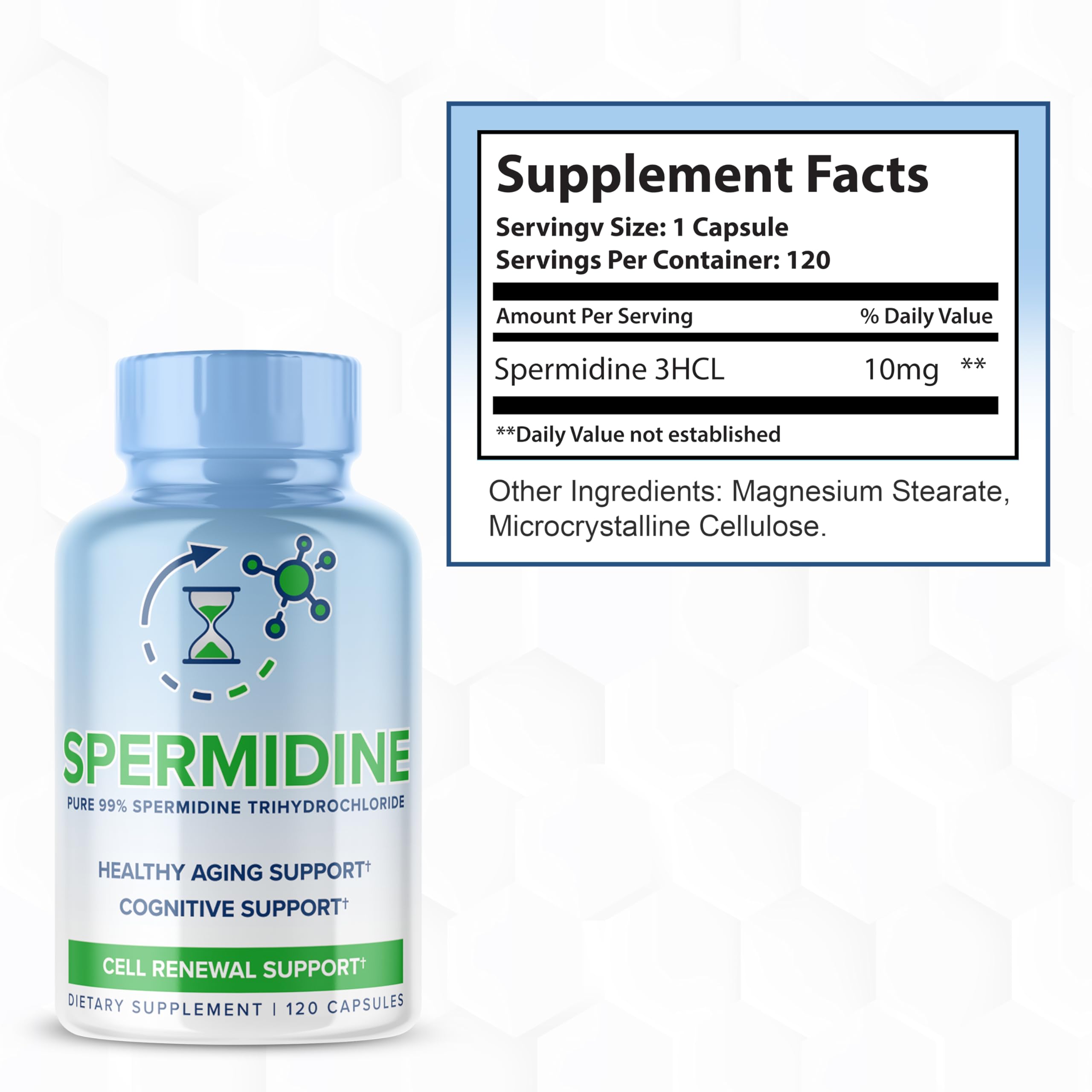 Daily vitality with spermidine supplement