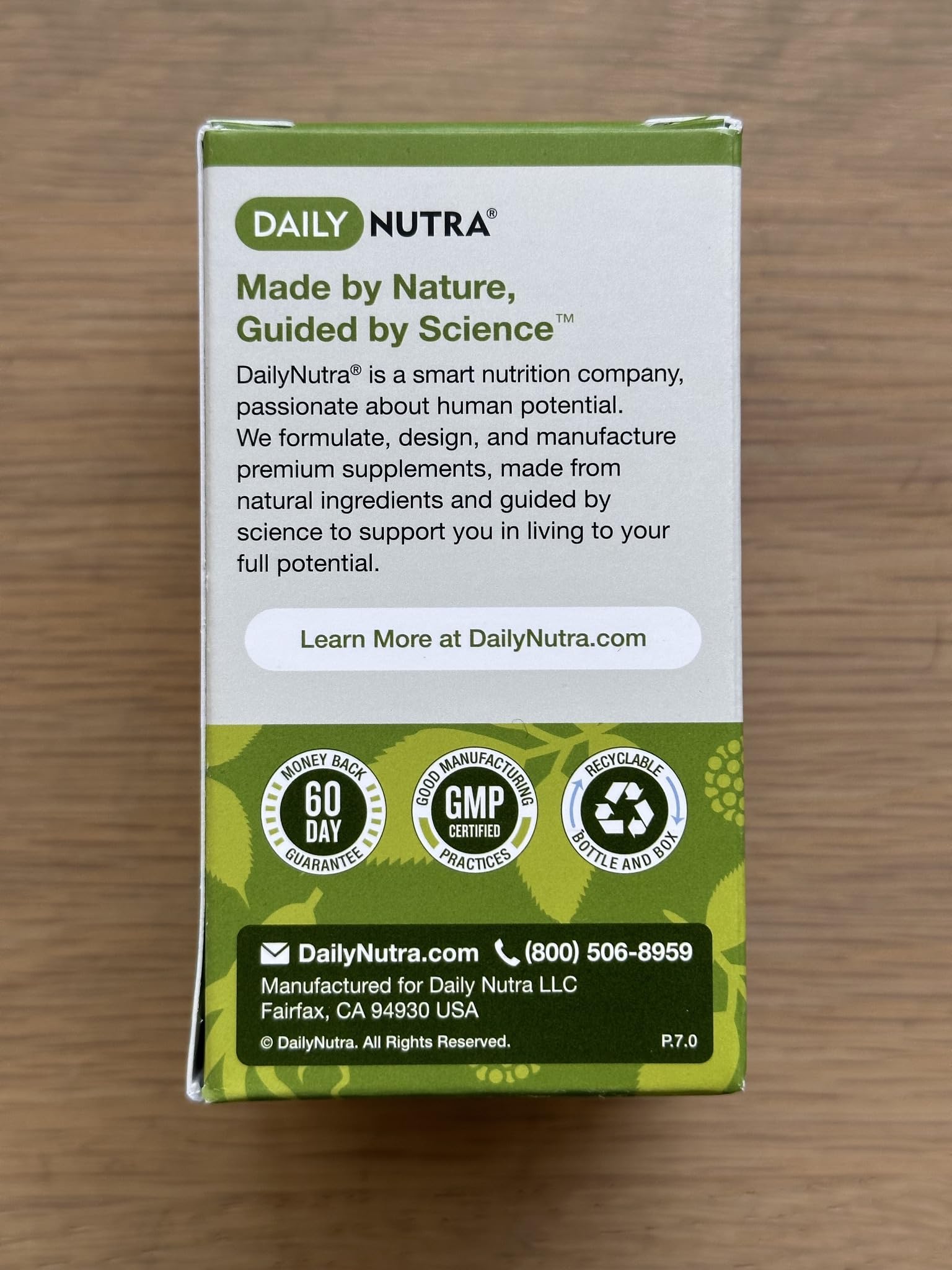 USA-made Herbal T packaging label