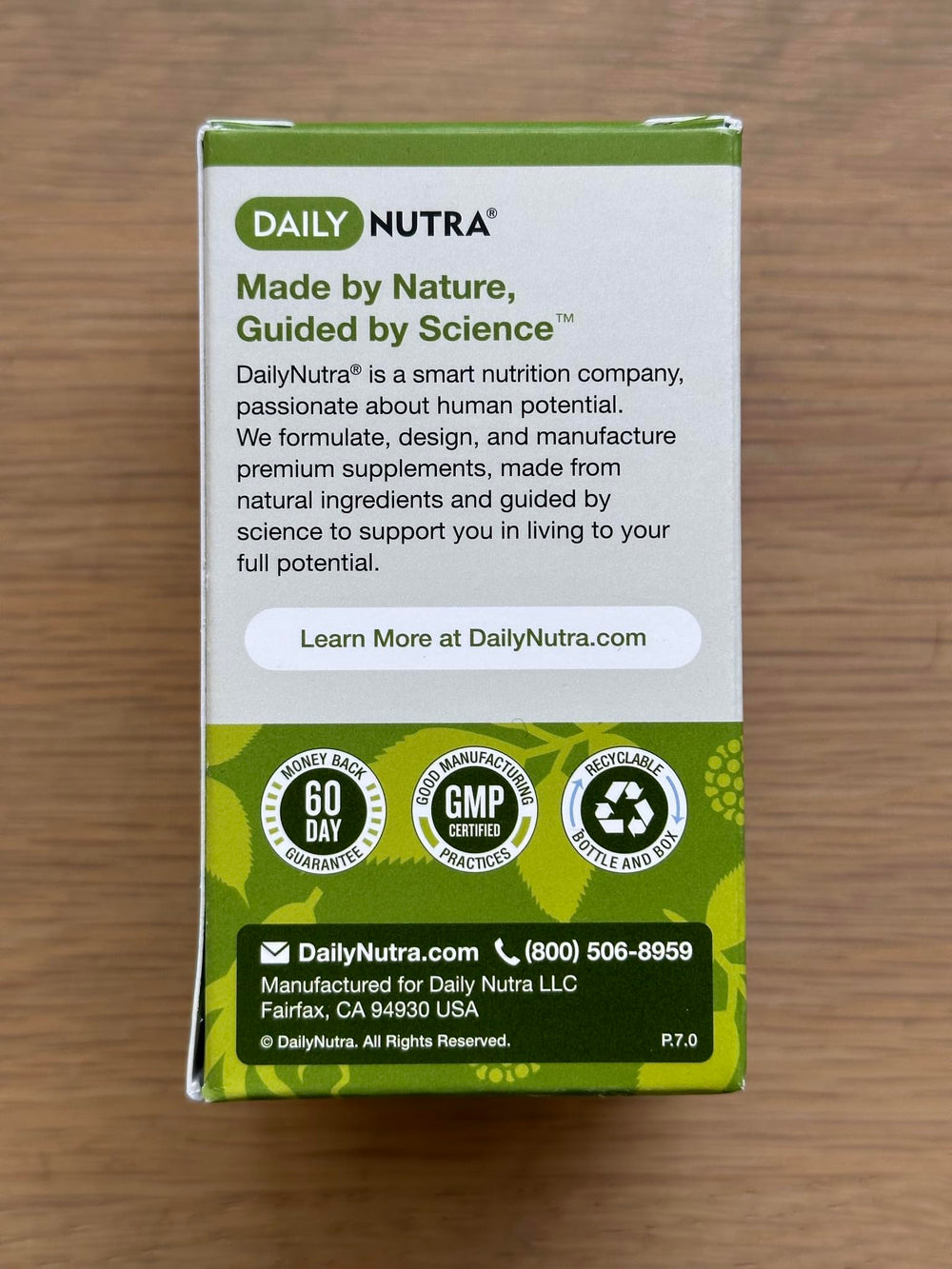 USA-made Herbal T packaging label