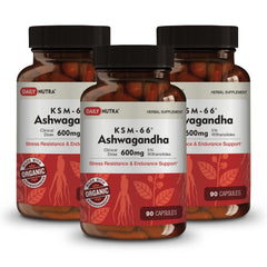 DailyNutra KSM-66 Ashwagandha 600mg bottle - 270 capsules