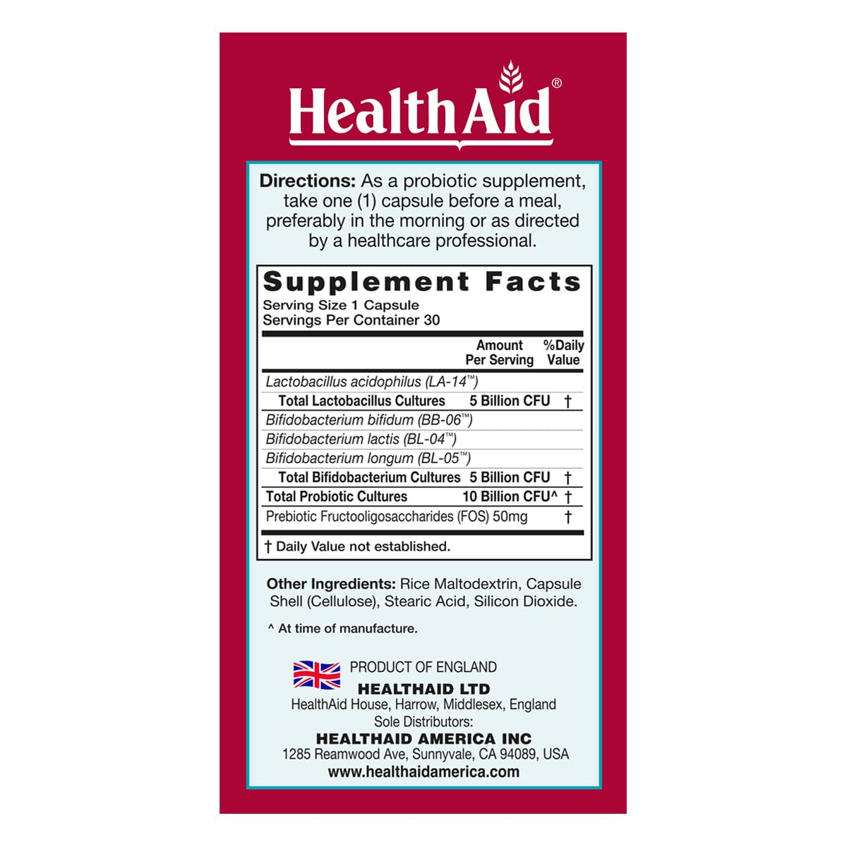 Close-up of DailyProbio acid and bile resistant capsules with prebiotic fibers