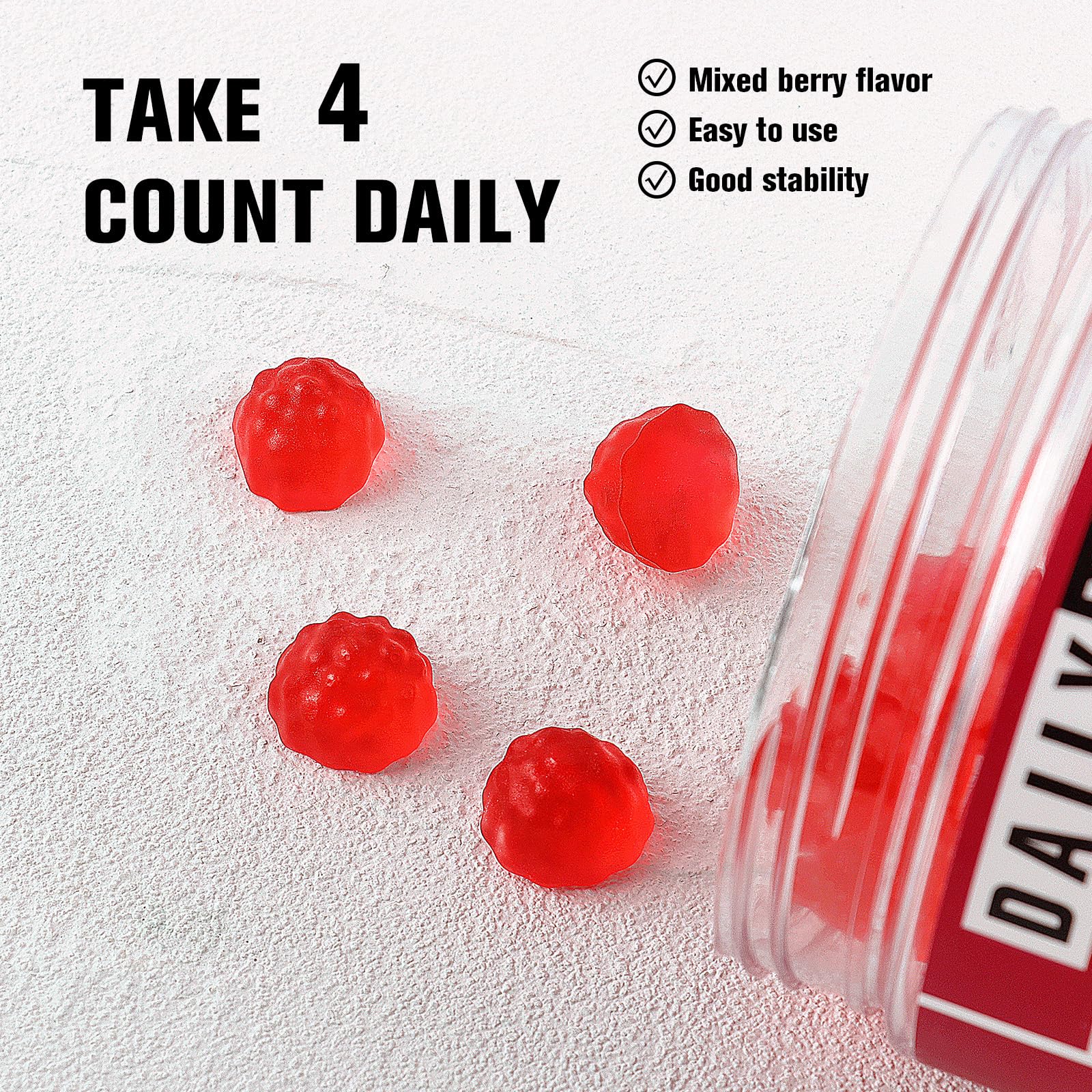 Ingredient and nutrition information for DailyWhole Organics Creatine Gummies