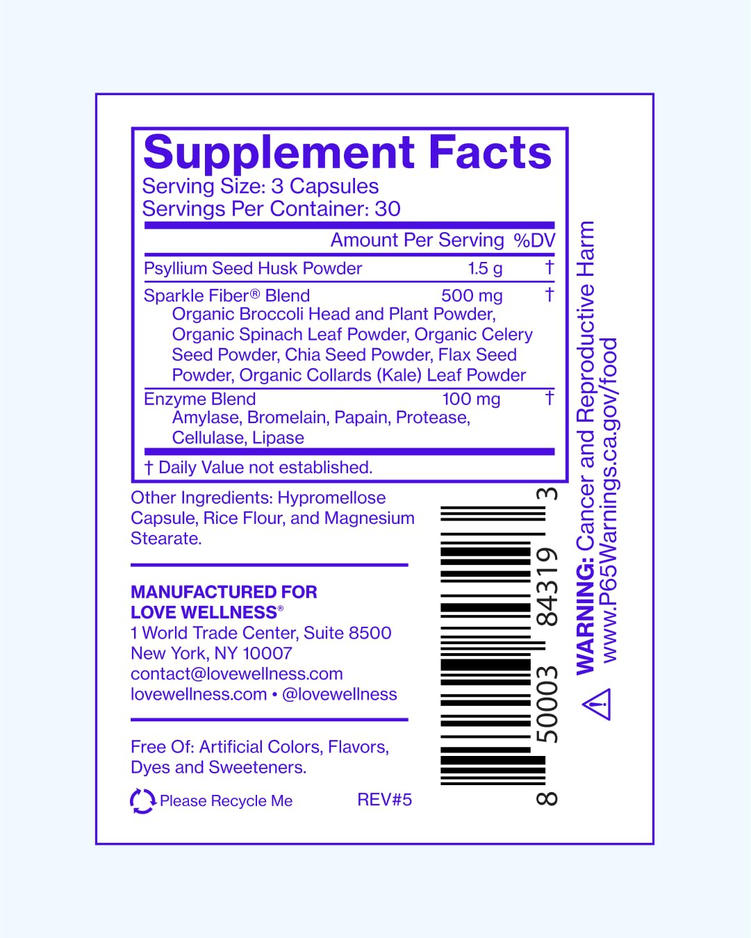 Product showing dairy-free, gluten-free, and vegan claims