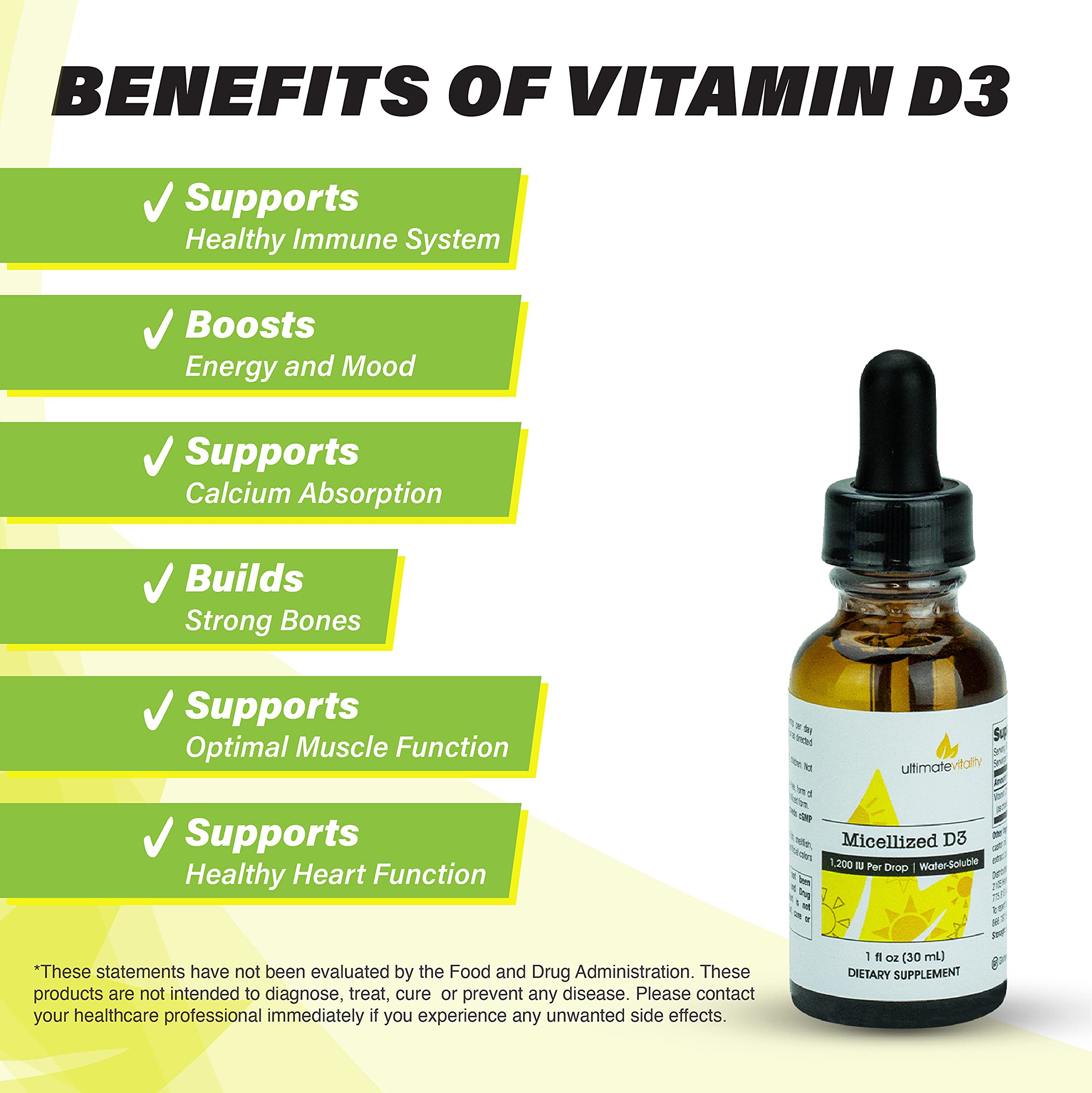 Allergen-free Vitamin D3 liquid: dairy-free and soy-free