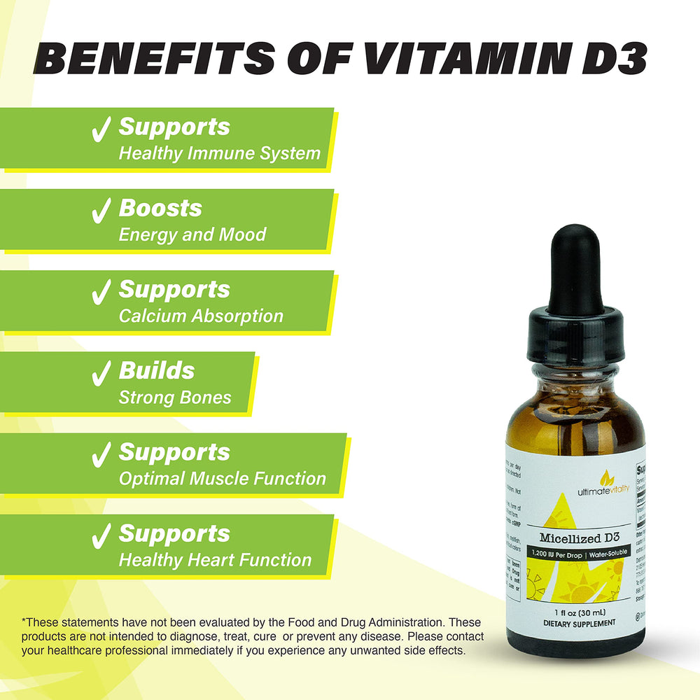 Allergen-free Vitamin D3 liquid: dairy-free and soy-free
