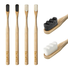 Daletu bamboo toothbrushes 4 pack, Eco-Friendly packaging