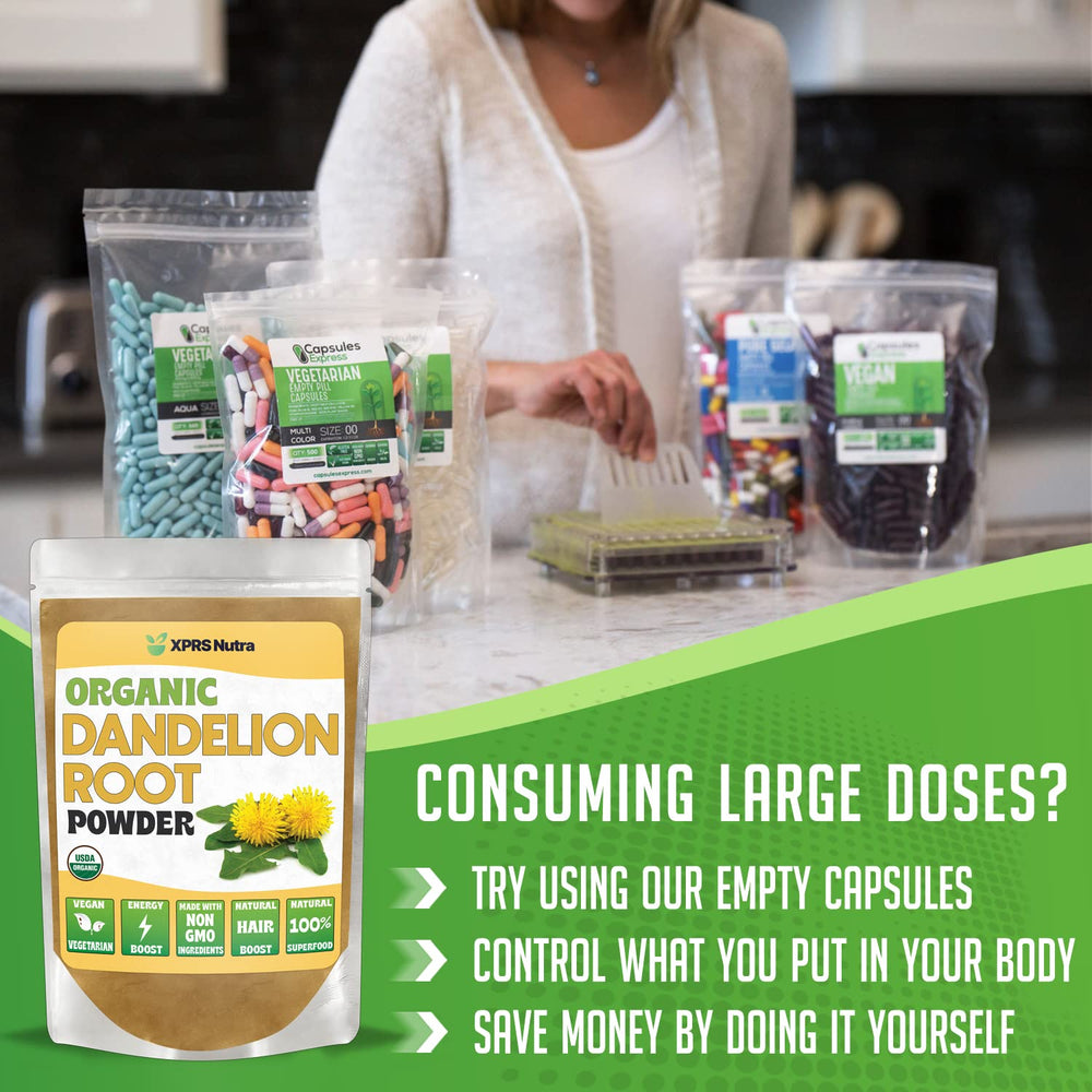 Immune-boosting organic dandelion root powder