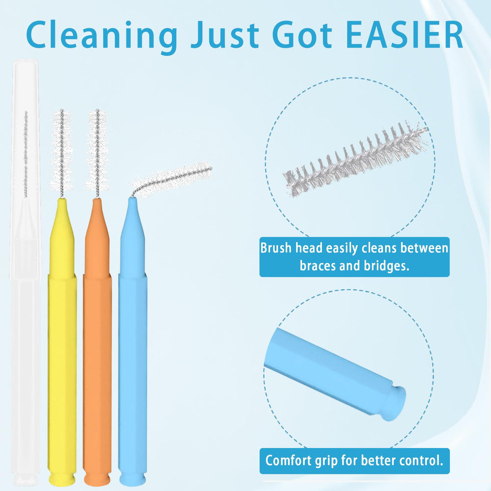 Ergonomic contoured handle of DanTicy interdental brush