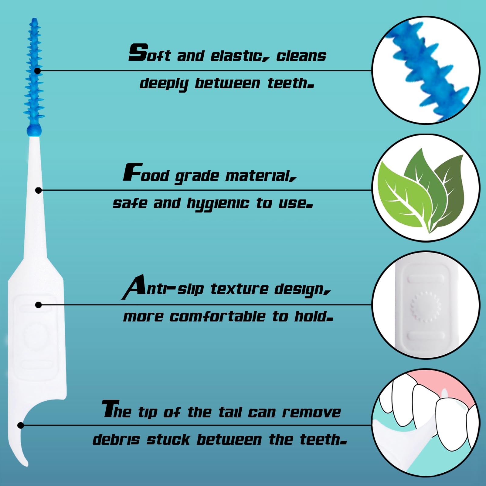 Interdental brushes designed for braces and orthodontic appliances