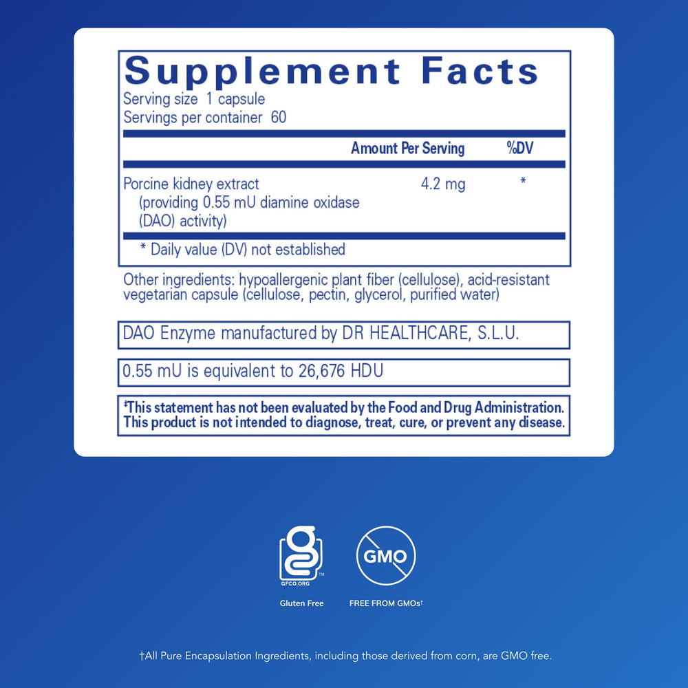 Close up of diamine oxidase enzyme source from porcine kidney
