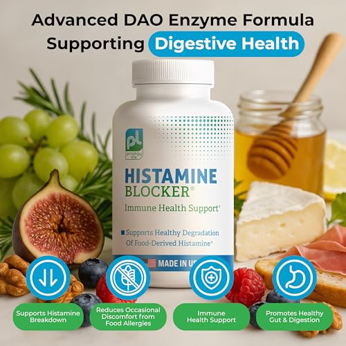 Close-up of DAO histamine digestion capsules