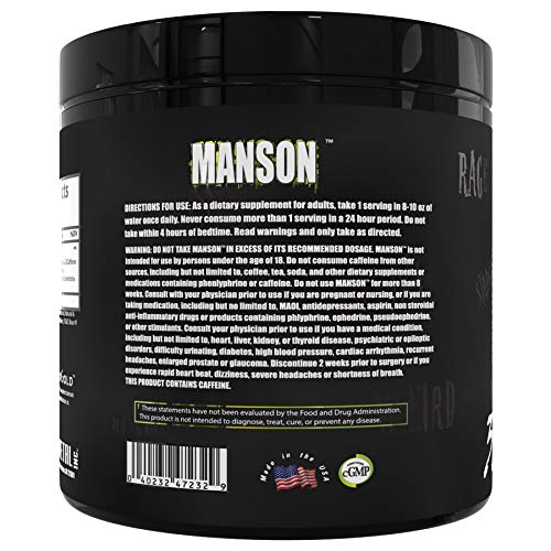 Dark Metal Manson powder dispersion showing smooth mix for training sessions