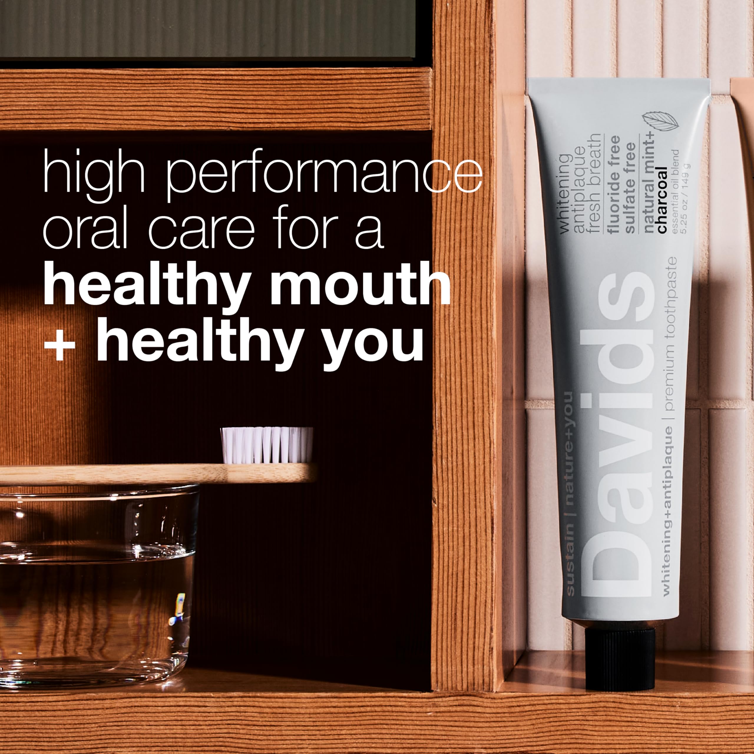 Peppermint flavor label on the toothpaste tube