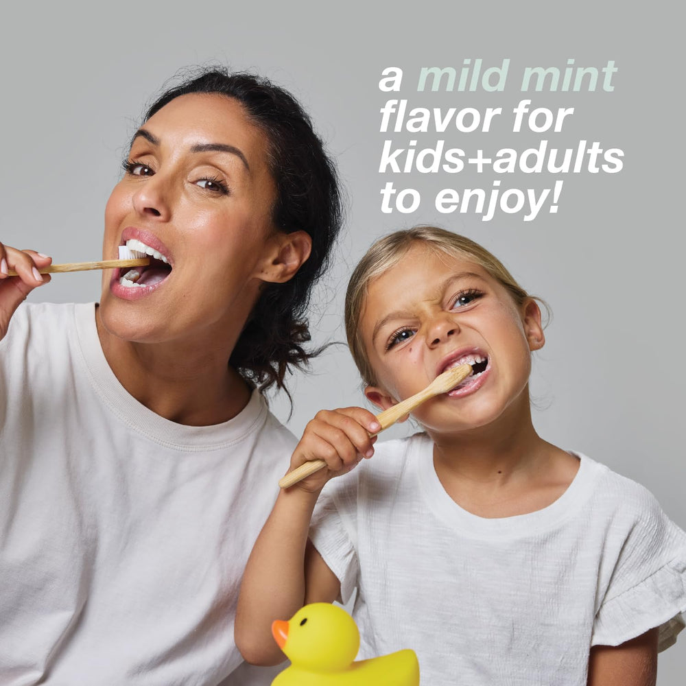 Product photo of Davids Hydroxi toothpaste on store shelf background