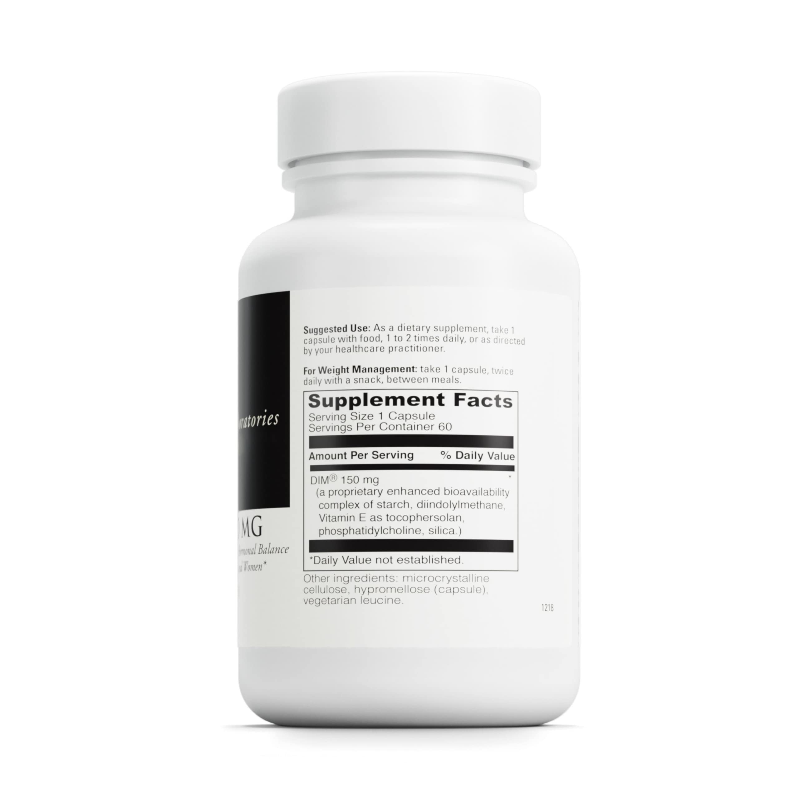 DIMPro 150mg ingredients including DIM, vitamin E and phosphatidylcholine