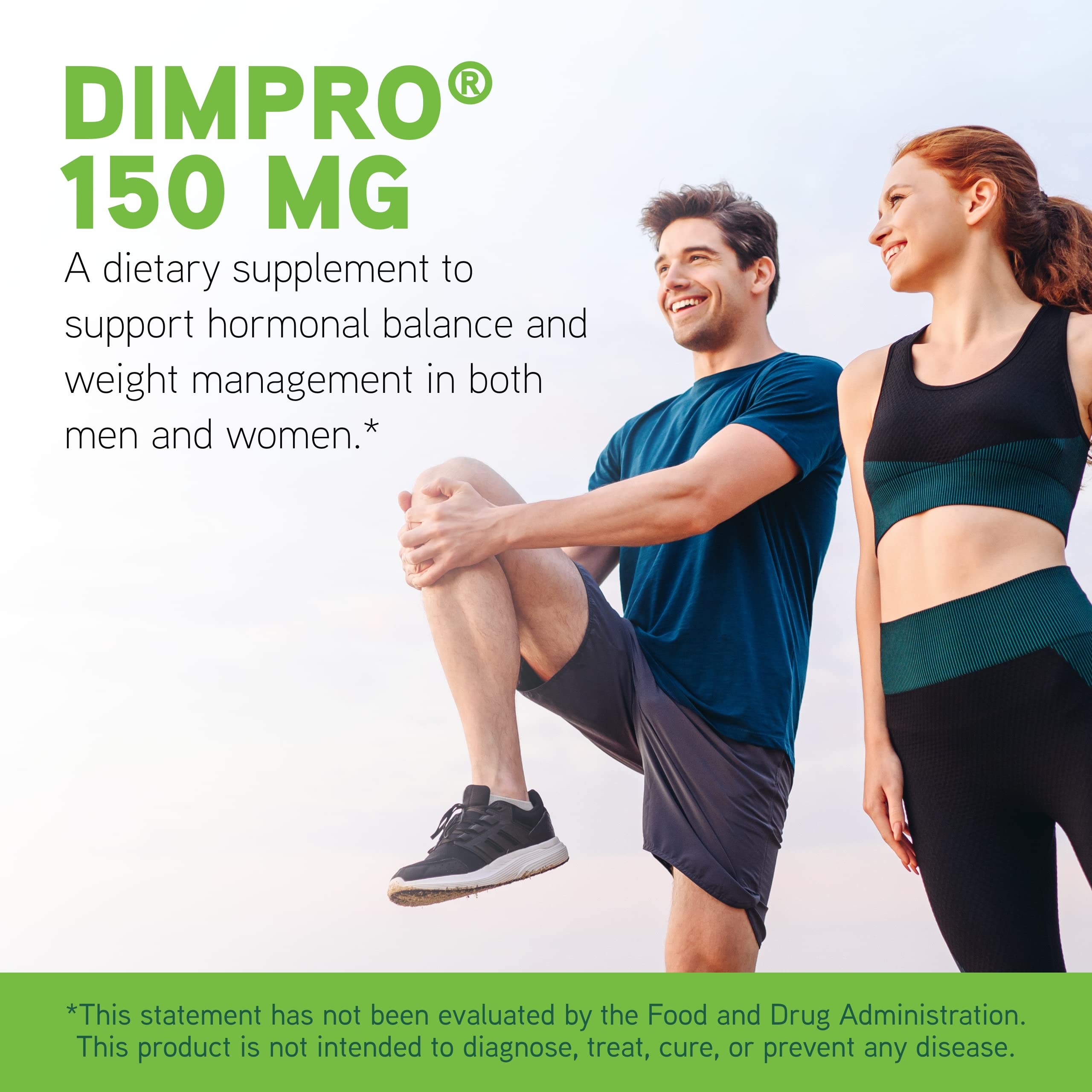 Serving size and daily dosage for DIMPro 150mg