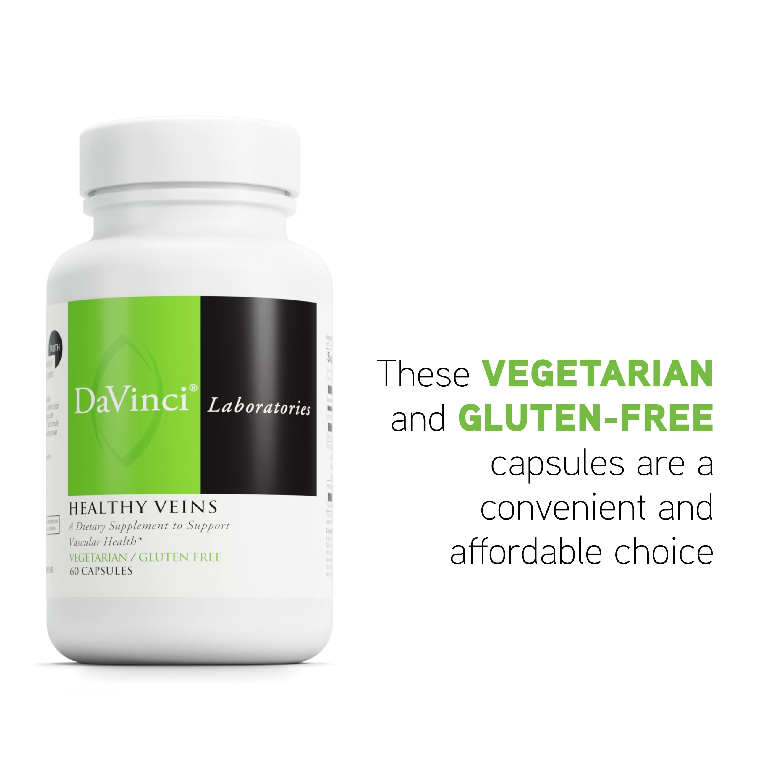 Packaging box for DAVINCI Labs Healthy Veins dietary supplement