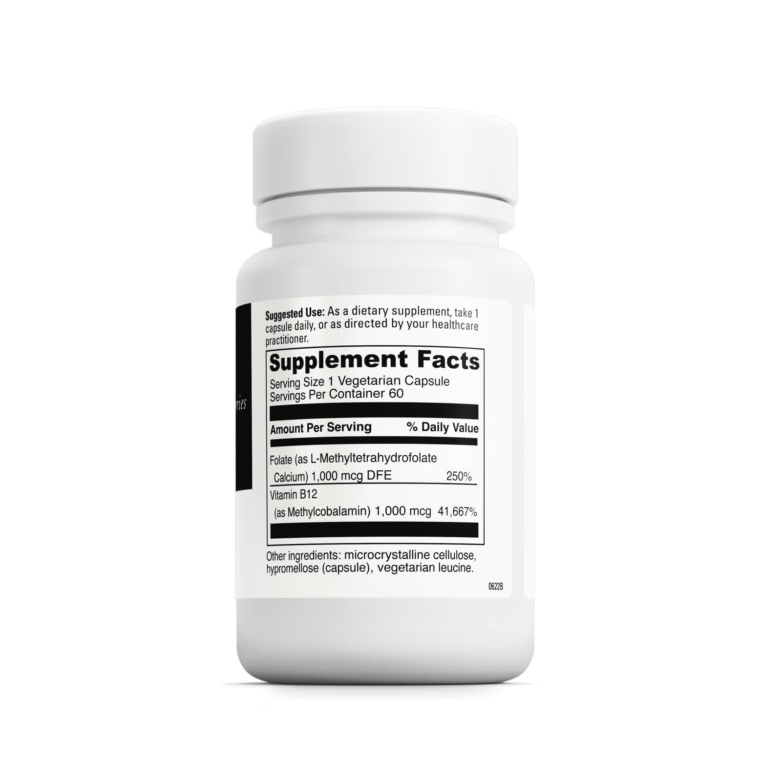 Packaging for DaVinci Labs 5-MTHF/B12 MC 2000-60 Capsules