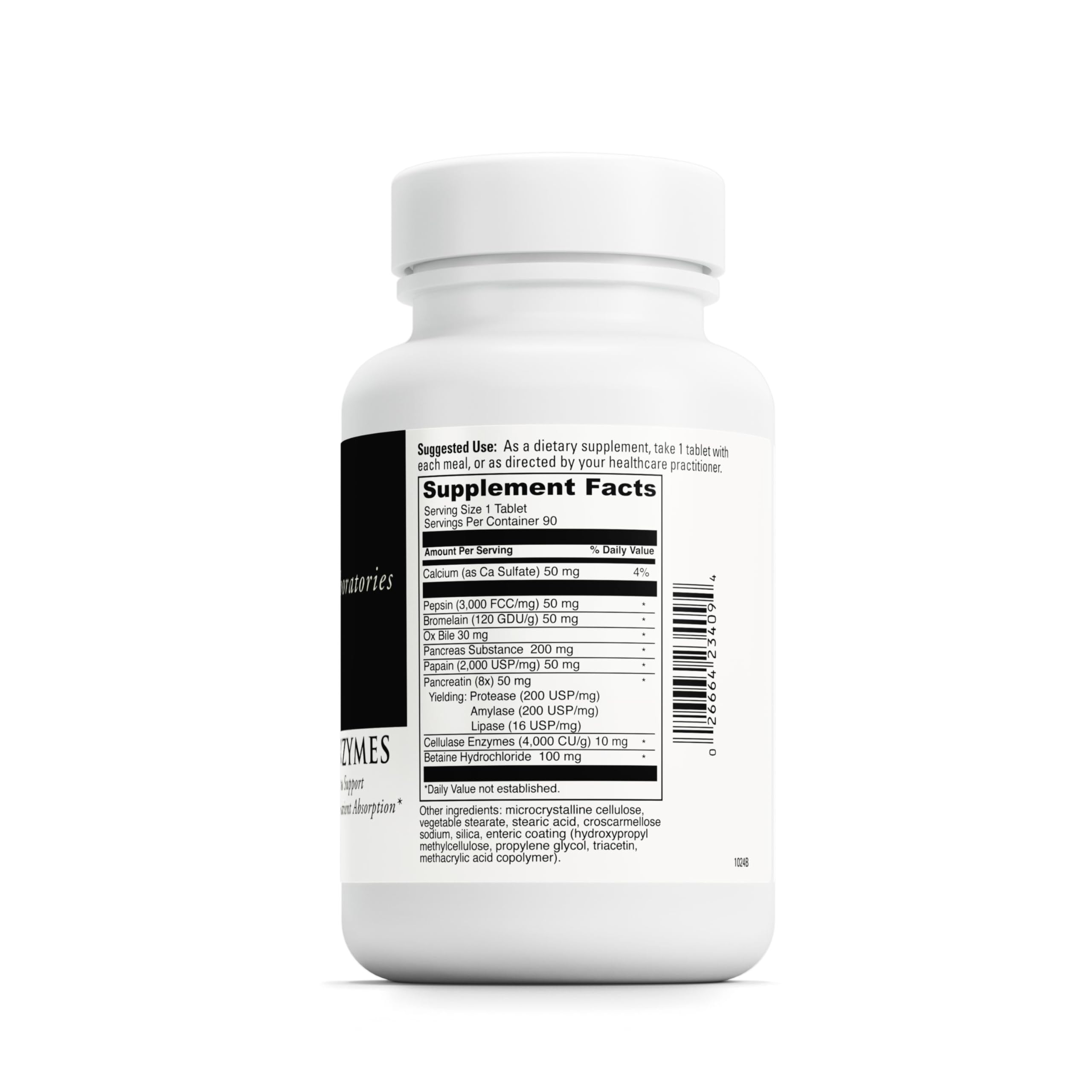 Close-up of All-Zyme digestive enzyme blend tablets