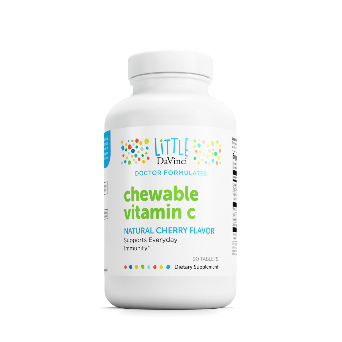 Front packaging shot of DAVINCI Labs Chewable Vitamin C for Kids