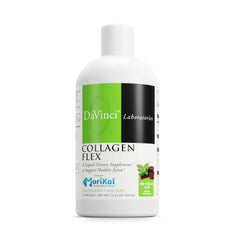 Front view of DAVINCI Labs Collagen Flex Mint Chocolate bottle