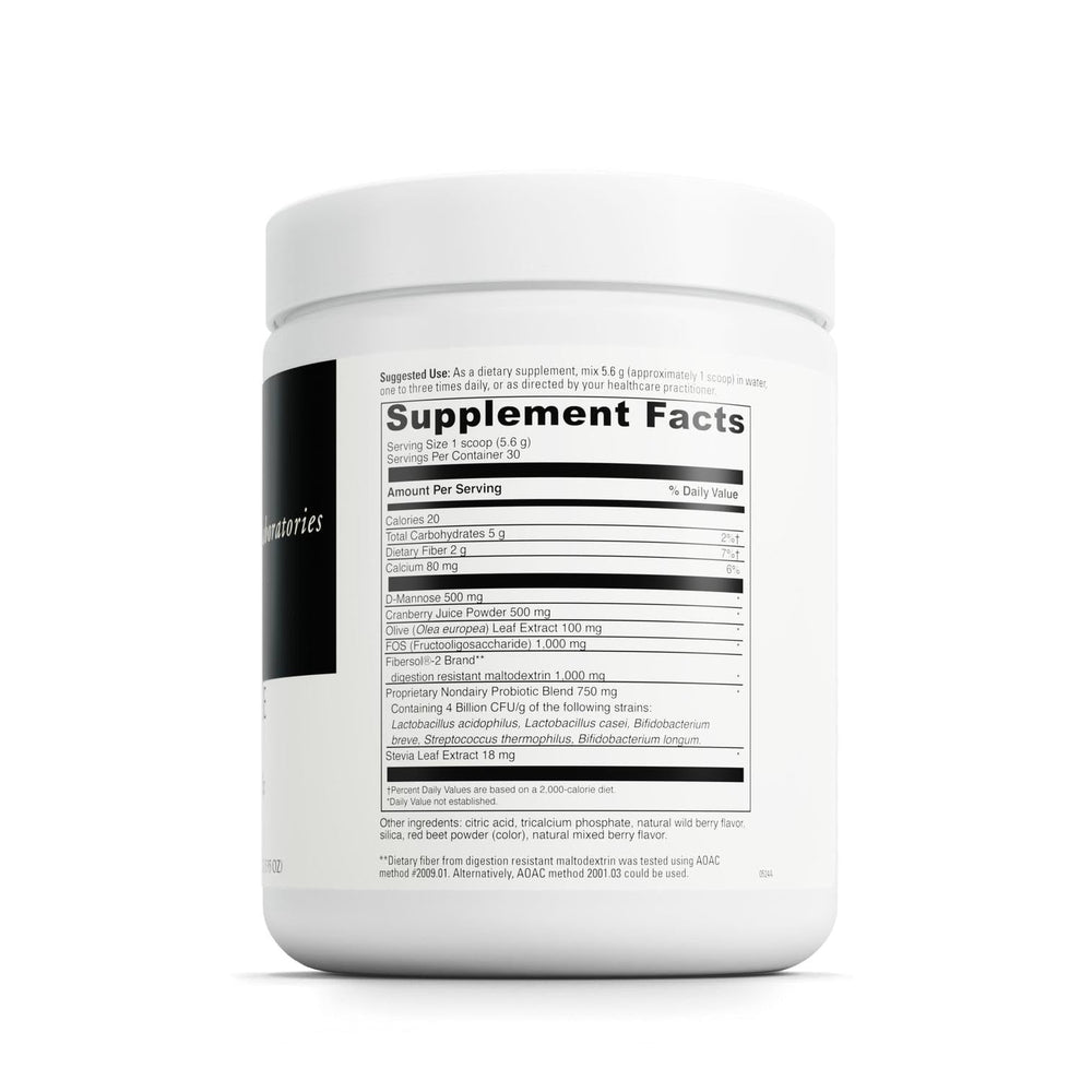 Powder drink mix being prepared in a glass