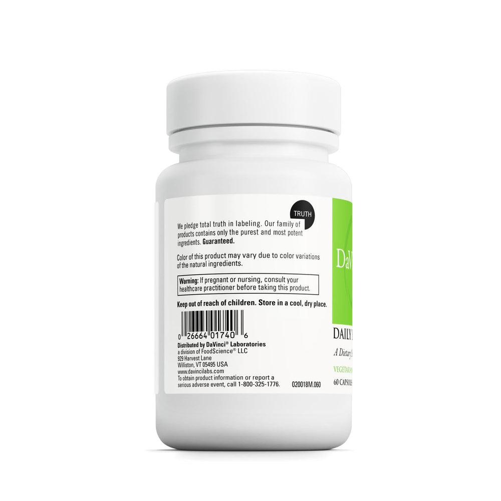 Label highlights and ingredients of Daily Best Probiotic