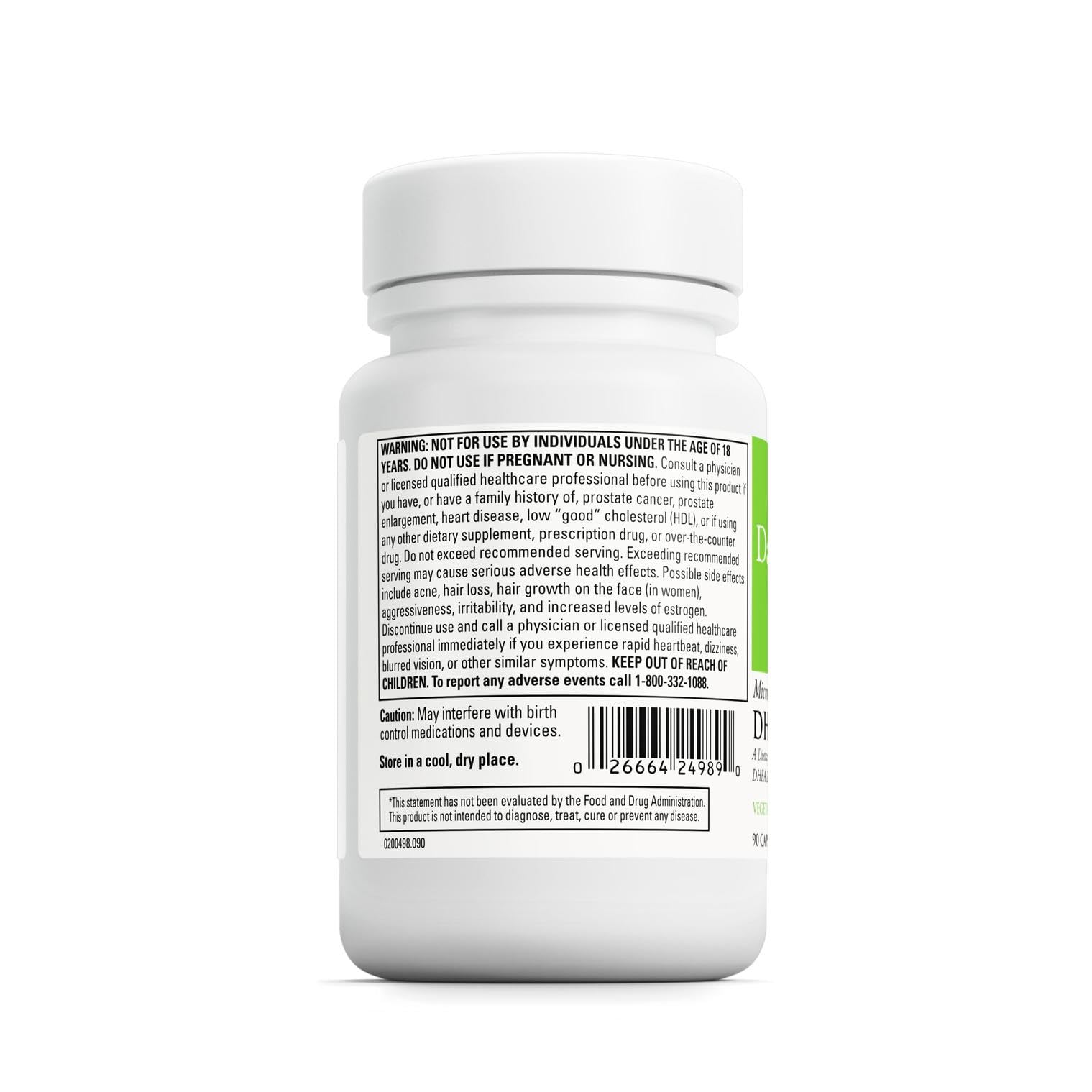 DHEA 25 mg supplement supporting thyroid health
