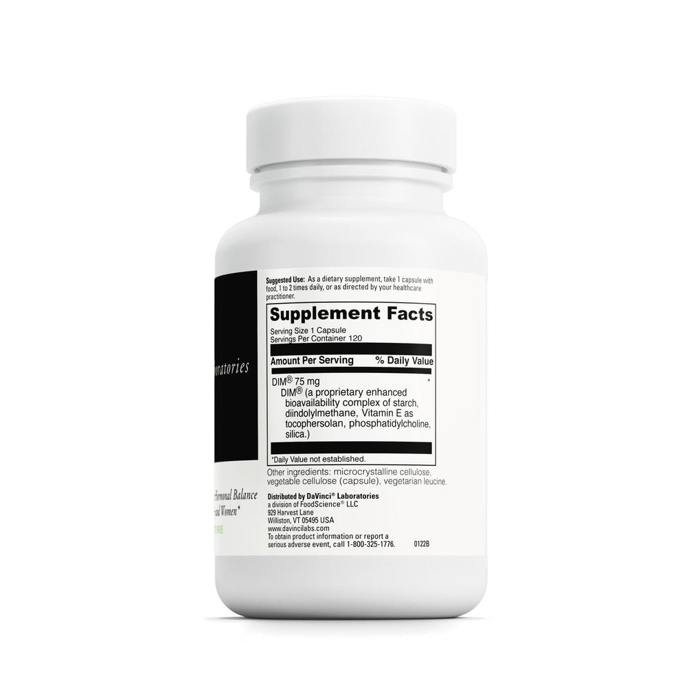 DIMPro 75mg capsules in bottle