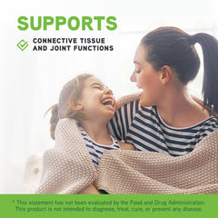 Close-up of Glucosamine Sulfate bottle label