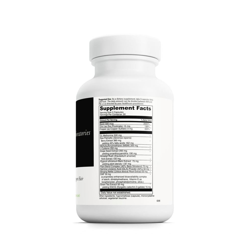 Close-up of supplement capsules and ingredients list