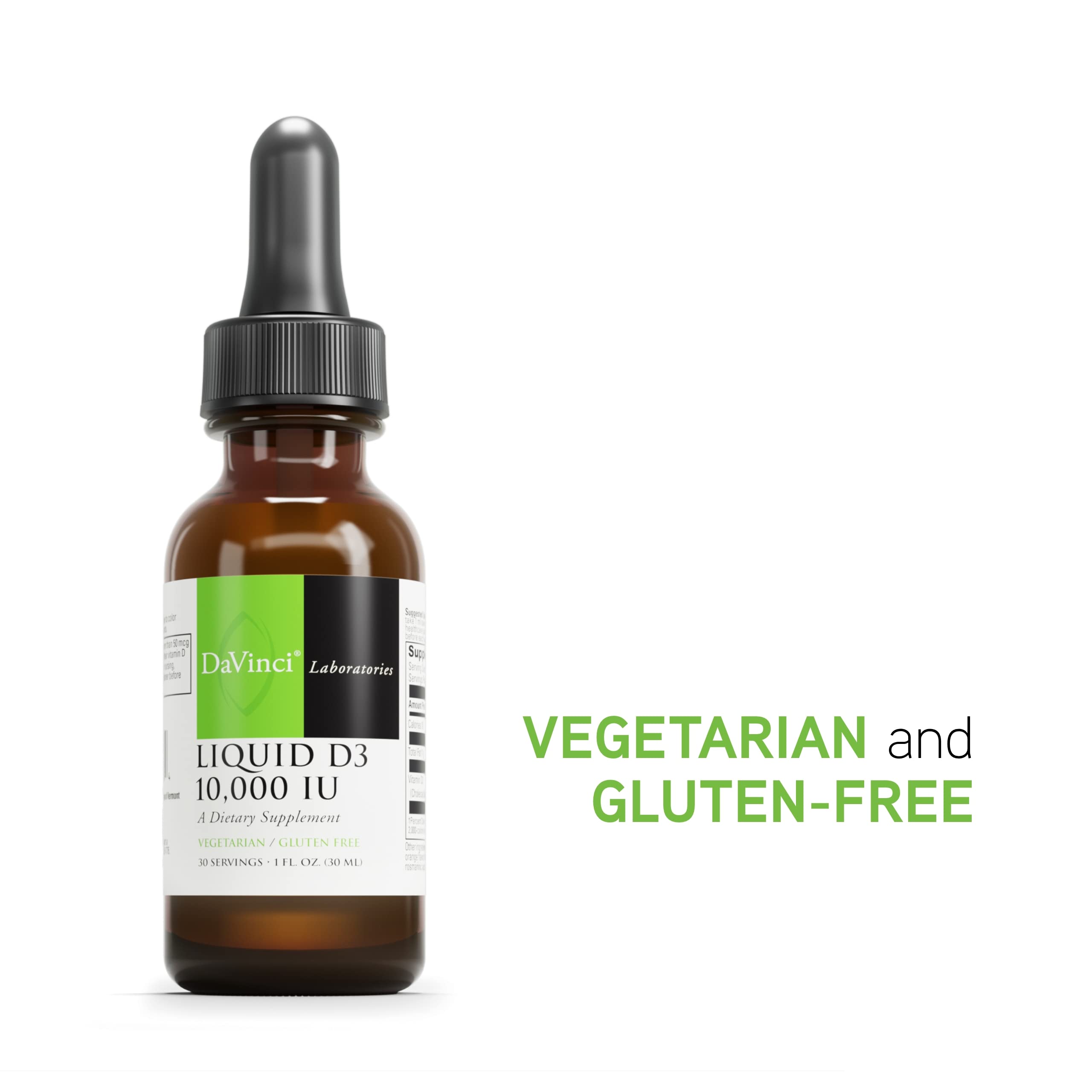 Serving a dropper of DAVINCI Labs Liquid D3