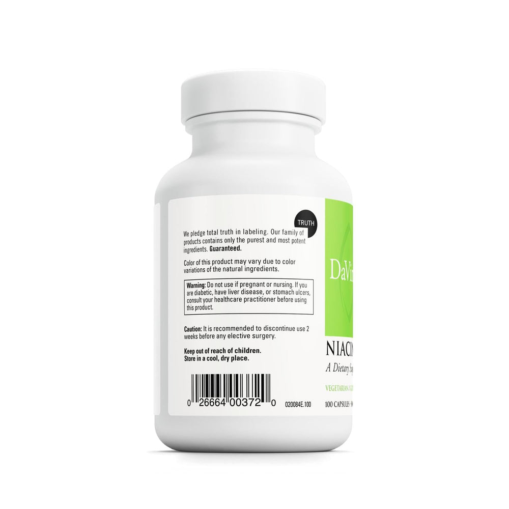 Gluten-free Niacinamide supplement packaging