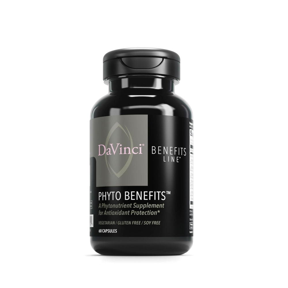 Bottle of DAVINCI Labs Phyto Benefits with label visible
