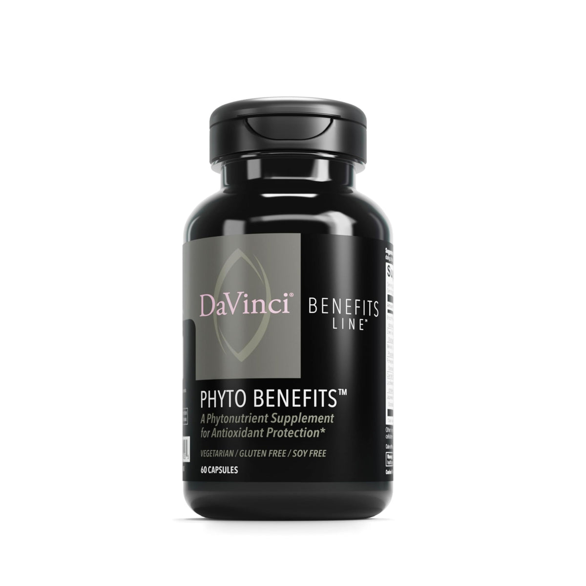 Bottle of DAVINCI Labs Phyto Benefits with label visible