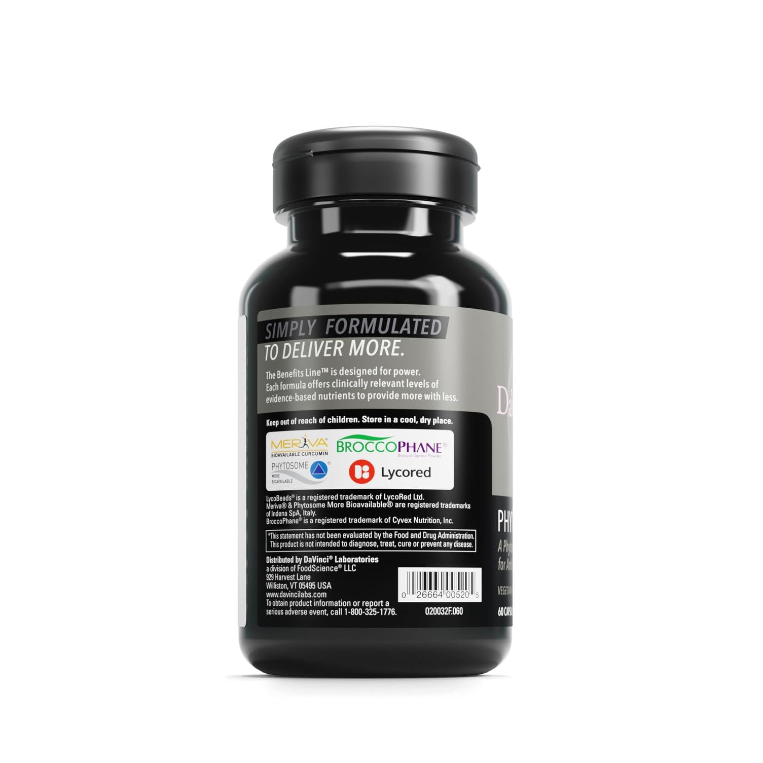 Broccoli sprout powder and Japanese knotweed alongside product imagery