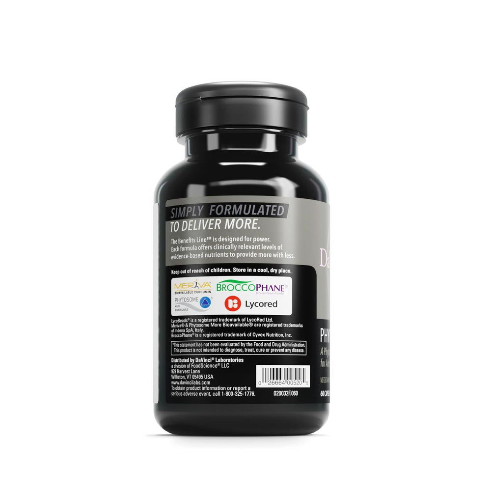 Broccoli sprout powder and Japanese knotweed alongside product imagery