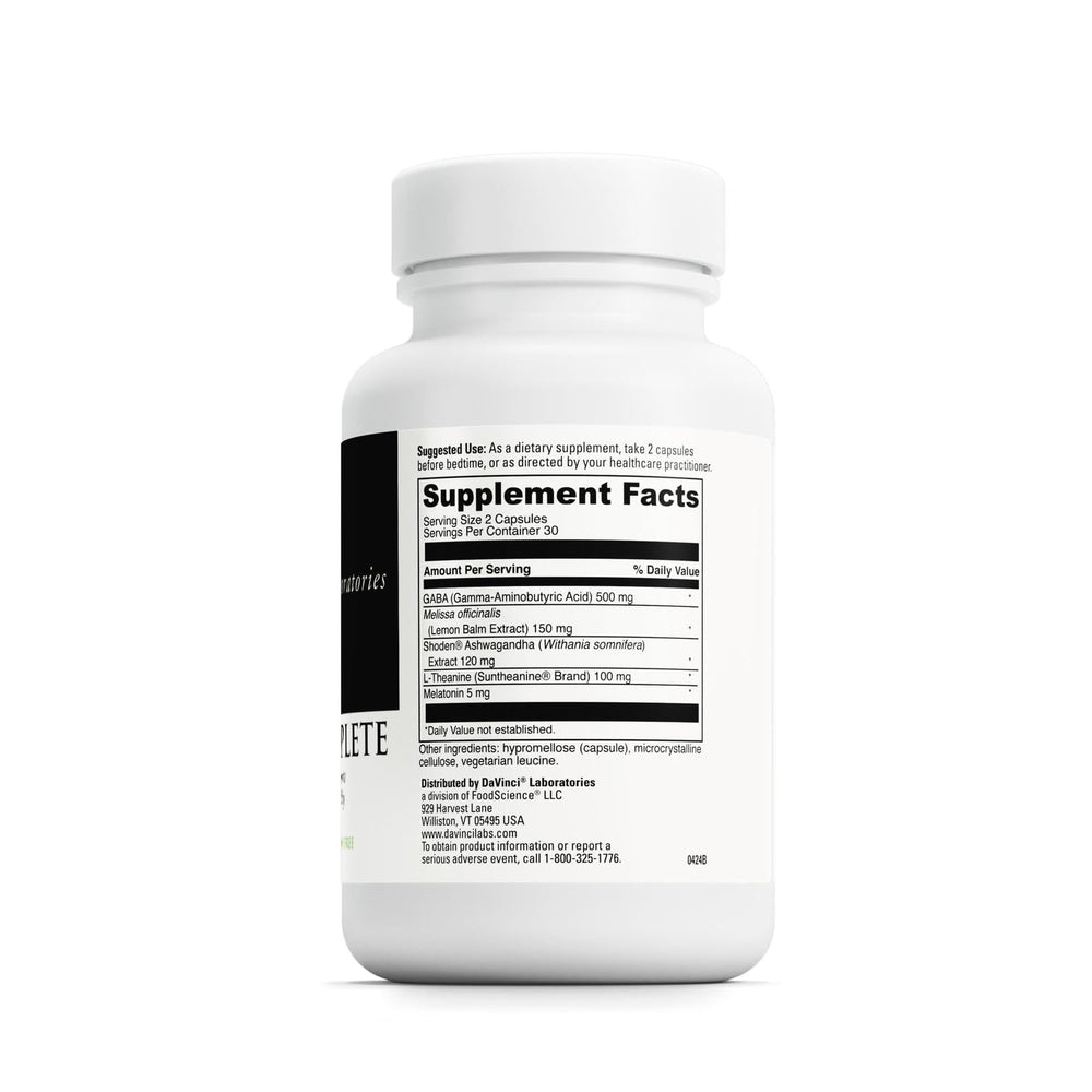 Sleep Complete packaging and bottle on white background