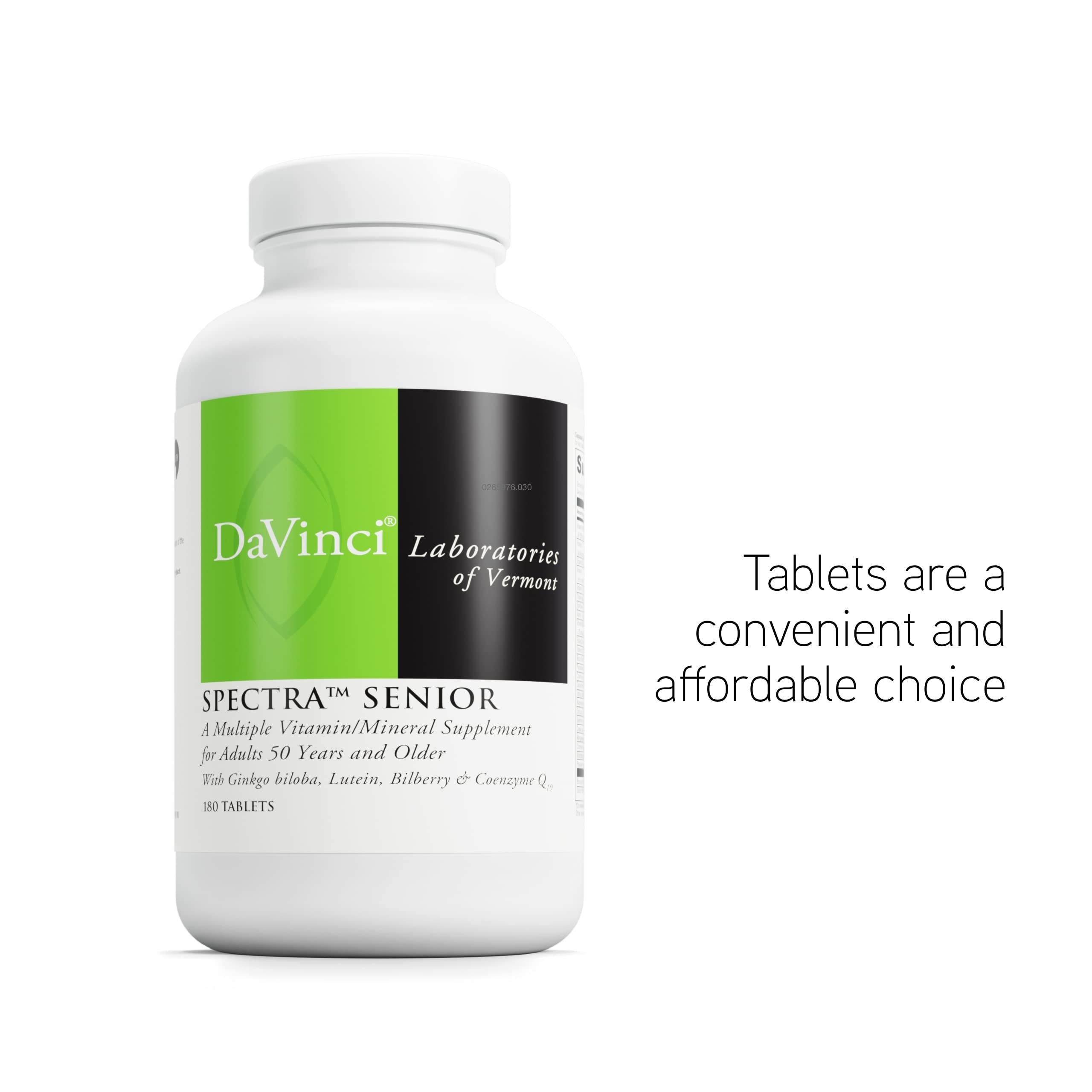 Ginkgo biloba and bilberry extract in Spectra Senior