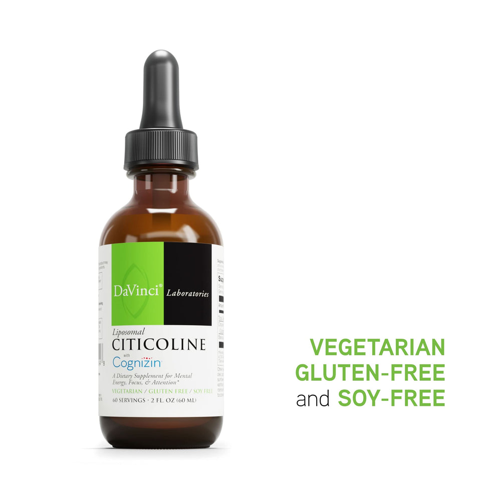 Nutrition panel and ingredients for Liposomal Citicoline