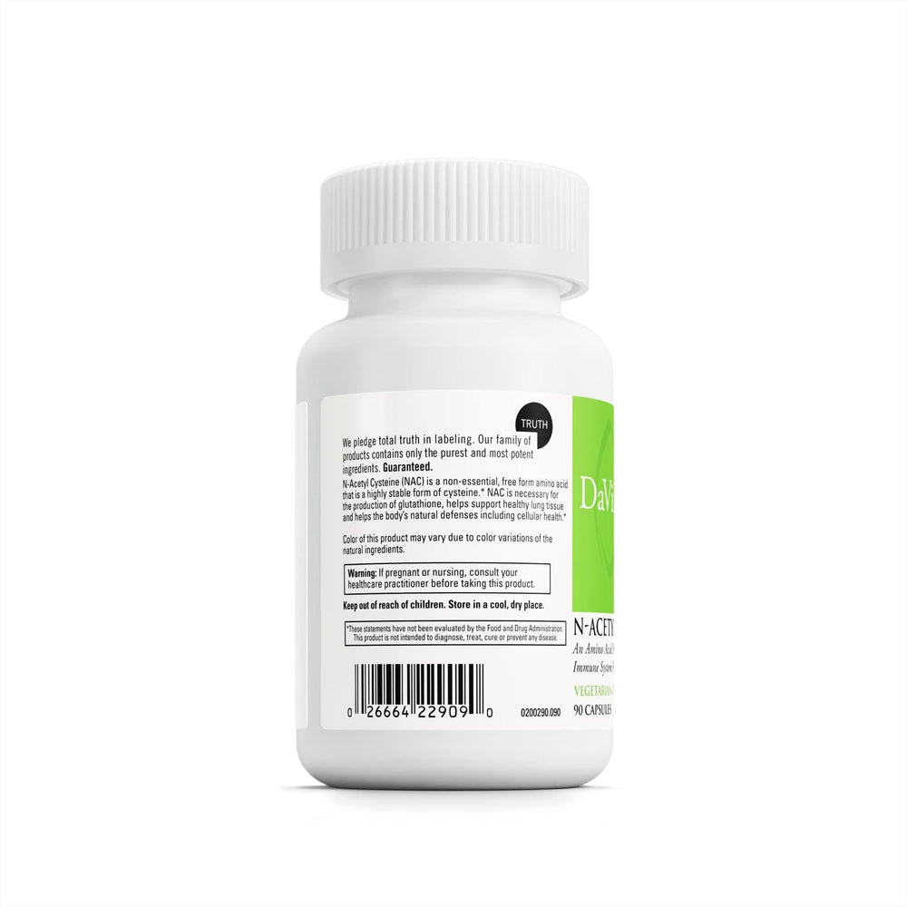 DAVINCI Laboratories N-Acetyl Cysteine 500 mg bottle with label