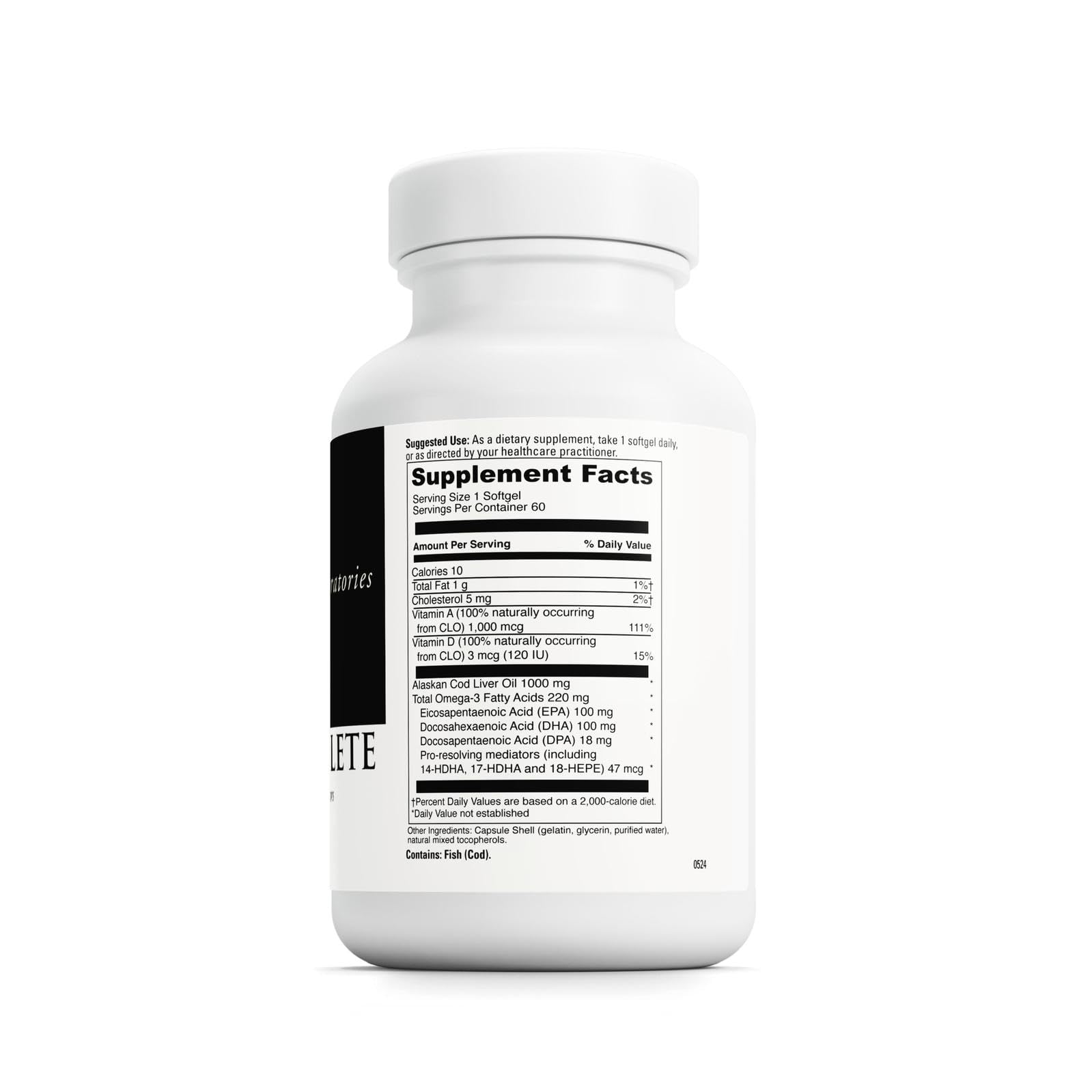 Close-up of SPM Complete omega-3 softgels