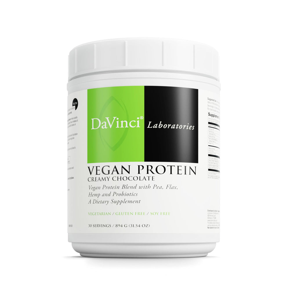 DAVINCI Vegan Protein Powder in Creamy Chocolate flavor, 30 servings (894 g) tub
