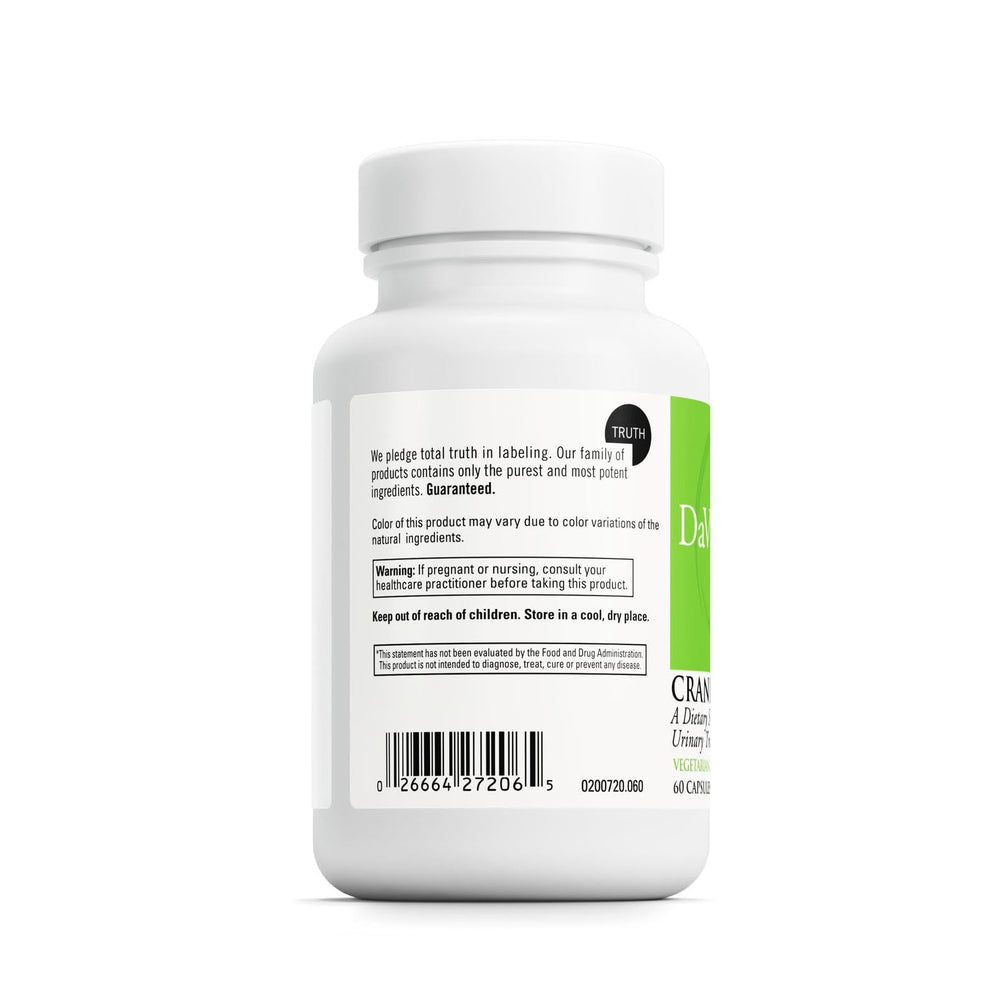 Cranberry fruit juice powder content per capsule